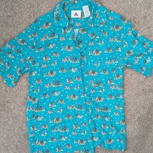 Disney Men's Holiday Button-Up Shirt